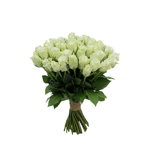 Букет из белых роз «Атена»